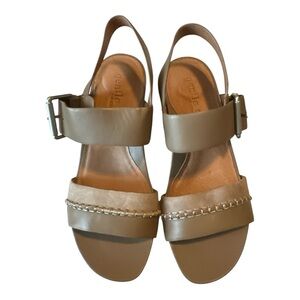 Gentle Souls Giulia 2-Band Wedge Sandals – Size 8 – New with Box
